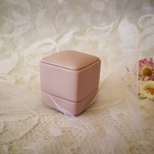 Engagement Ring Box Proposal Ring Holder Wedding Jewelry Box Proposal ring box Ring bearer box Mens ring box Ring Bridesmaid Proposal image 7