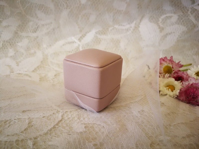 Engagement Ring Box Proposal Ring Holder Wedding Jewelry Box Proposal ring box Ring bearer box Mens ring box Ring Bridesmaid Proposal image 7