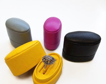 Scatola per anello di fidanzamento / Scatola per fede nuziale / Portafedi nuziali / Scatola per anello moderna / Scatola per anello di proposta / Supporto per anello / Damigella d'onore