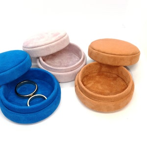 Suede leather box Engagement ring Wedding Jewelry box Ring Box Ring Bearer Pillow box Rustic Wedding Ring boxes Bride gift Wedding decor box