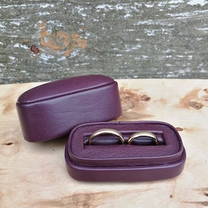 Wedding Ring Box - White ring box - Ceremony ring box - Double ring box - Ring box for couple - Proposal ring box - Ring bearer pillows