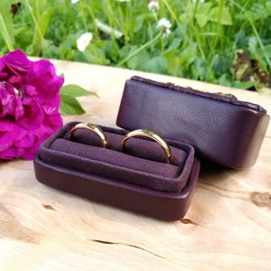 Wedding Ring Box - Ring bearer - Ceremony ring box - Double ring box - Ring box for couple - Proposal ring box - Ring bearer pillow