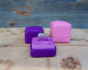 Engagement Ring Box Proposal Ring Holder Wedding Jewelry Box Proposal ring box Ring bearer box Mens ring box Ring His Hers Box