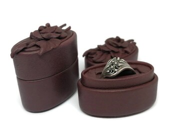 Scatola per anello di fidanzamento Scatola per anello nuziale Scatola viola Scatola per gioielli Scatola per anello nuziale Decorazioni per matrimonio Scatola per anello di proposta Portatore dell'anello Scatola per anello personalizzata