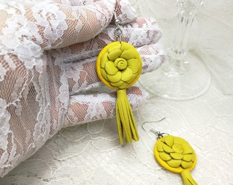 Orecchini Boho Orecchini estivi Orecchini da sposa Orecchini Gioielli floreali Stile Boho Orecchini Boho Matrimonio Orecchini a perno Accessori estivi