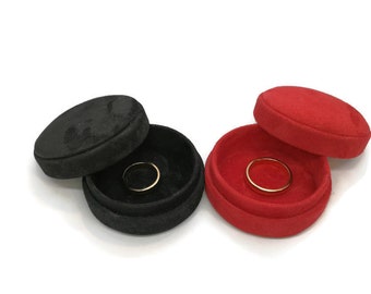 Scatola per anelli nuziali, scatola per doppio anello, scatola per orecchini, porta anelli, scatola portagioie, scatola per anelli da matrimonio, scatola portaanelli, scatola per anelli fatta a mano, decorazioni per matrimoni