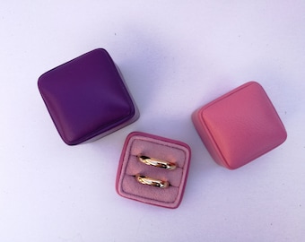Wedding Ring Box - Jewelry box - Double Ring Box - Engagement Wedding Ceremony Ring Box -  Proposal ring box - Ring box wedding ceremony