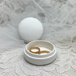 White double ring box - Wedding Ring Box - wedding decorations ceremony - wedding ring pillow - Ceremony ring box - Double ring box