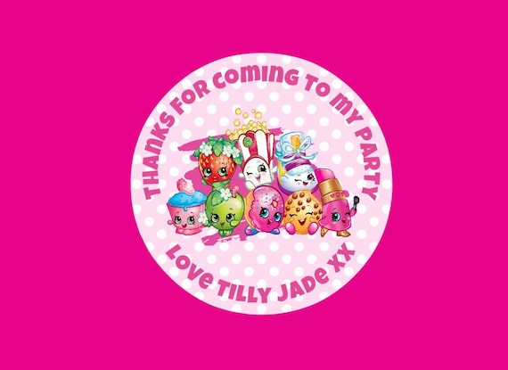 48 Personalised Party Bag Stickers 4th Birthday Sweet Bag Seals 40mm Labels