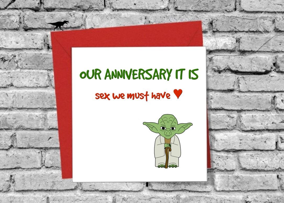 Our Anniversary Yoda Greetings Card Love Family Star Wars