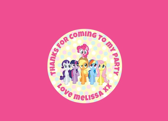 48 Personalised Party Bag Stickers 4th Birthday Sweet Bag Seals 40mm Labels