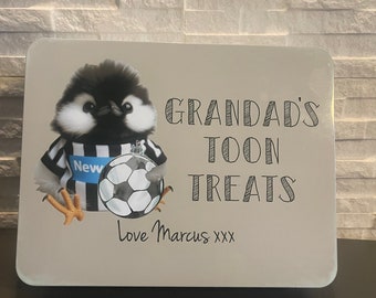 Newcastle Football Treat Tin, Toon Treats, Fathers day Gift, Football Gift, Biscuit Tin