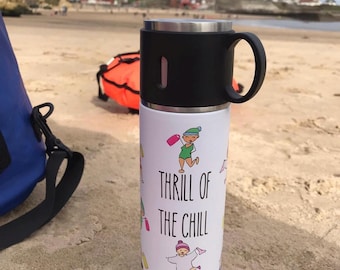 Wild Water Swimming Flasks, Cold Water Swimming, Thrill of the chill, Swimming Gift, Sea Swimming