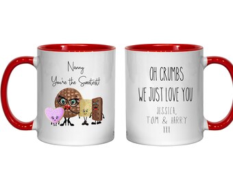 Cute Mug for Grandma from Grandchild/ren. Nanna mug, grandma gift, Grandchildren, biscuit mug