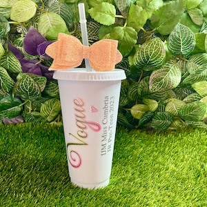 Super Cute Pageant Tumbler, Pageant Cup, Personalised Pageant Gift, Title Tumbler, Bride Party Tumbler, Bride Cup