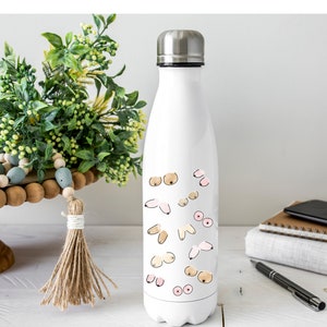 Funny Boob Water Bottle, Feminist Bottle, boobies gift