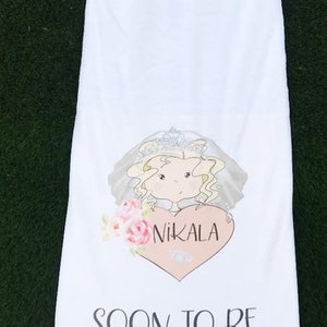 Bride Towel, Hen Party Towel, New Bride Gift