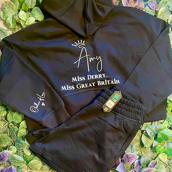 Personalisierte Festzug Hoodie und Shorts Set