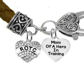 On A Antique Genuine Red Leather Bracelet Mom of A Hero in Training Lead and Cadmium Free Hypoallergenic Safe-Nickel Fire Department Charm Cardinali Jewelry Firefighter