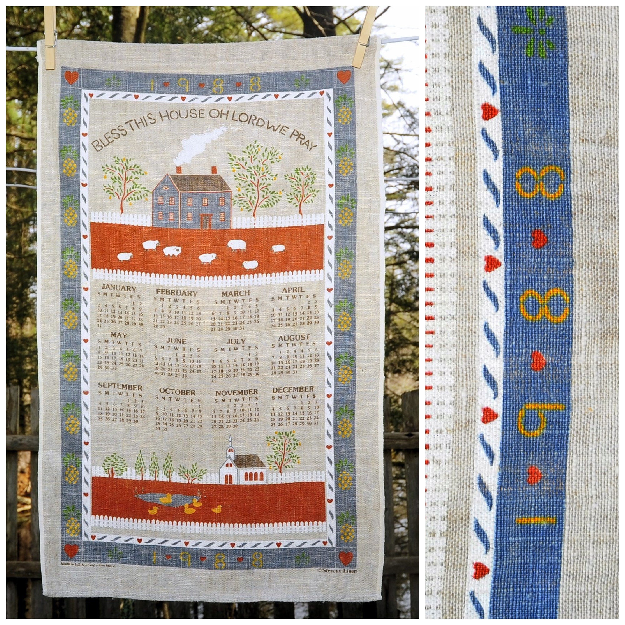 1988 Calendars - Etsy