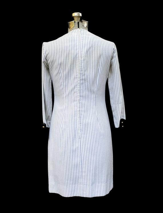 Vintage 50's 60's / Helen Whiting / Gray Striped … - image 8