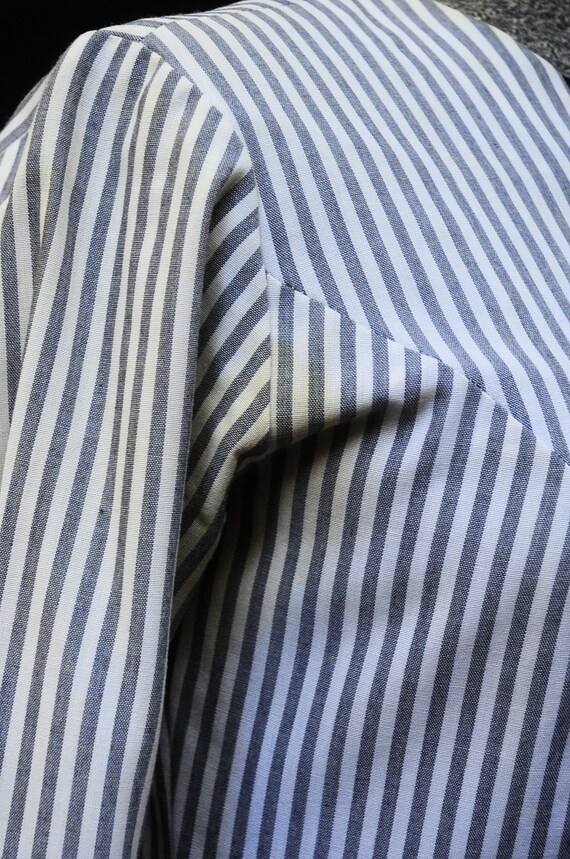 Vintage 50's 60's / Helen Whiting / Gray Striped … - image 9