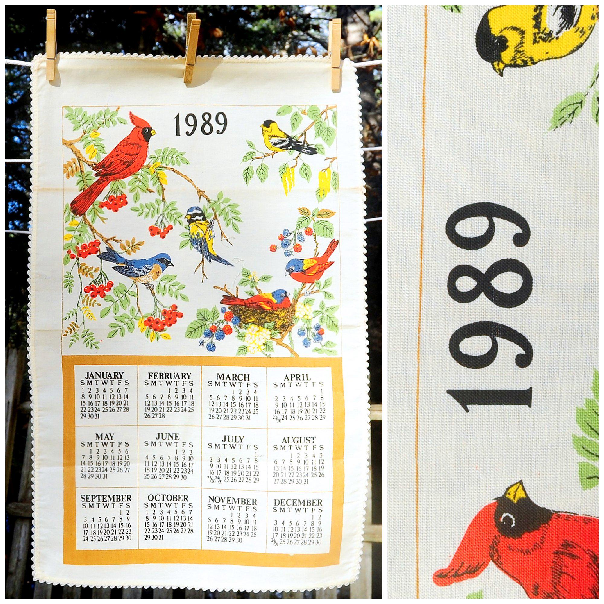 1989 80s Calendar - Etsy
