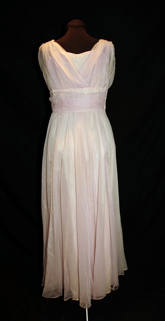 VTG 50's 60's / Lavender & Purple Chiffon and Sat… - image 7