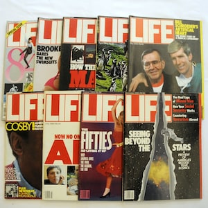 Vintage 1985 LIFE Magazines Jan-Dec, Your CHOICE, Swimsuits, Mafia, AIDS, 50&#39;s, the Stars Great for Birthday/Anniversary Gift!