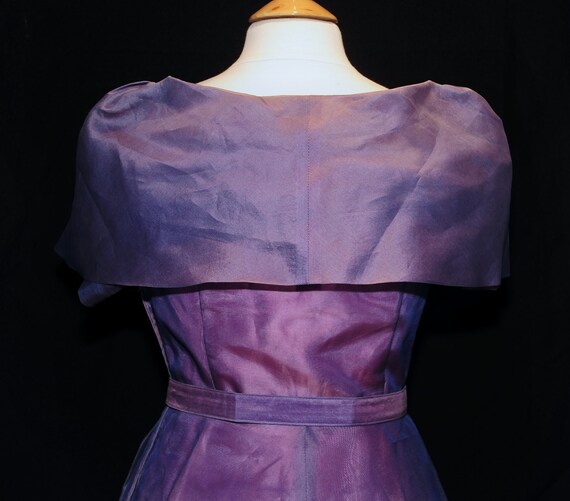 Vintage 60's / Lavender & Purple Organza Party Pr… - image 9