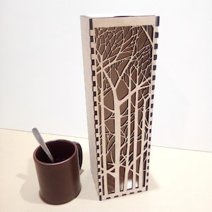 DXF SVG PDF files for cnc laser cutting, cnc router. Box. Wine bottle box.