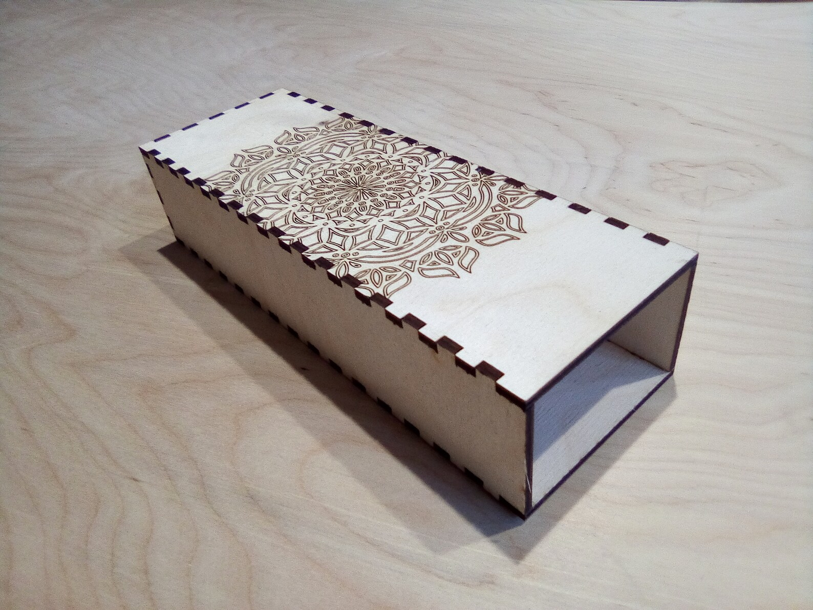 Cnc Router Box Pattern DXF SVG PDF Files for Cnc Laser Cutting, Cnc Router. Box. Pencil Box ...