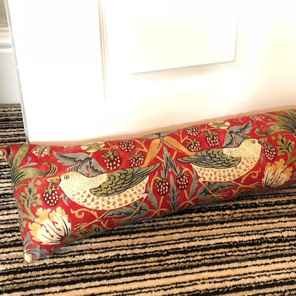 William Morris - Strawberry Thief - Draught Excluder - Designer Home Decor