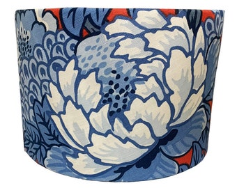 Thibaut - Honshu - Red and Blue - Lampshade Stunning Handmade