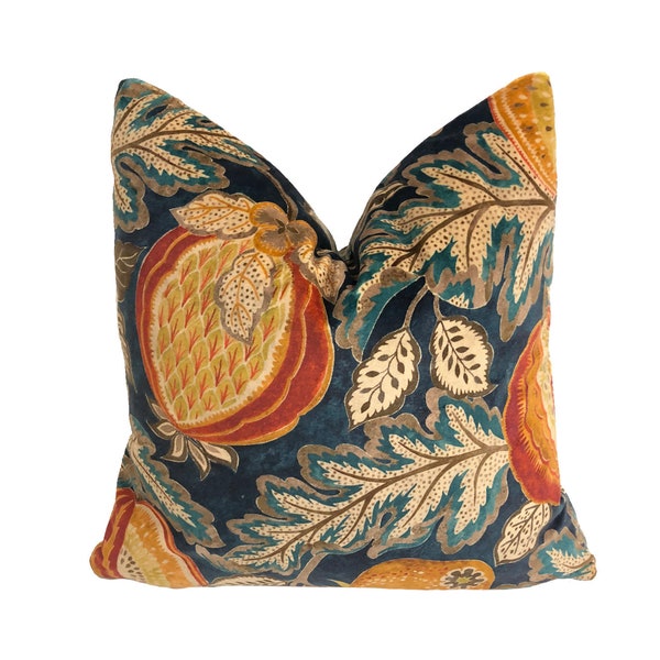 Indigo Throw Pillow Etsy