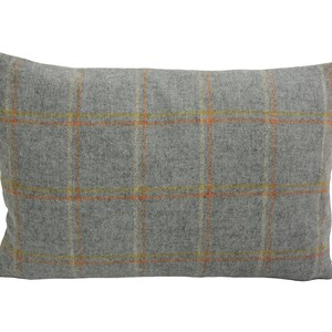 Abraham Moon Glen Lyon Sage 100% Pure New Wool Plaid Cushion Cover Handmade Throw Pillow Designer Country Home Decor image 2