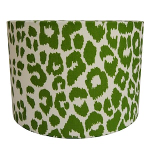 Schumacher - Iconic Leopard - Green - Lampshade Stunning Handmade