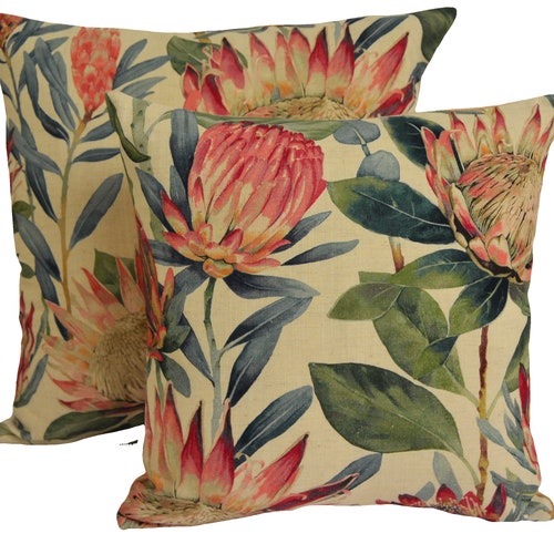 Sanderson King Protea Rhodera Cushion Cover Throw Pillow Etsy UK