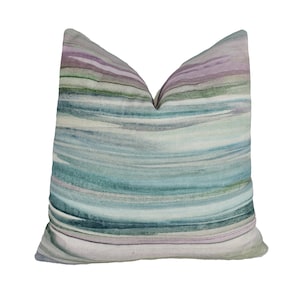 Voyage - Valerius - Opal - Verführerischer abstrakter blutender Aquarell Kissenbezug - Handgemachter Dekokissen Designer Home Decor