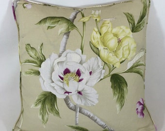 Zoffany Designer Cushion Cover Anjolie Contrast piped Stunning Embroidery