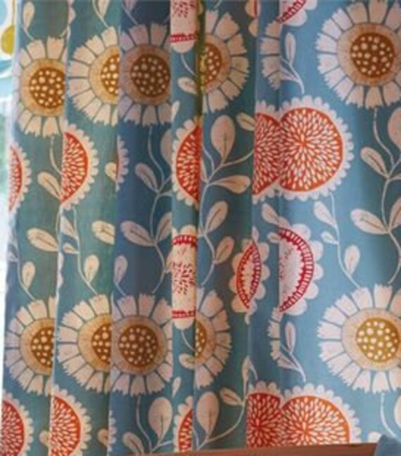 Scion Fabric Levande Anneke Sulphur Tangerine Chilli Etsy