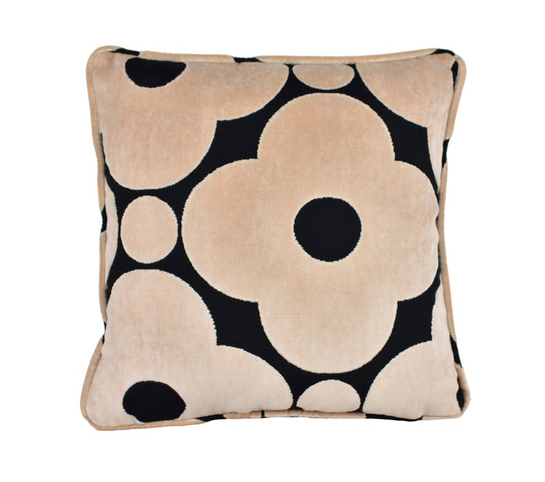 Orla Kiely Velvet Spot Flower Tea Rose Cushion Cover Etsy