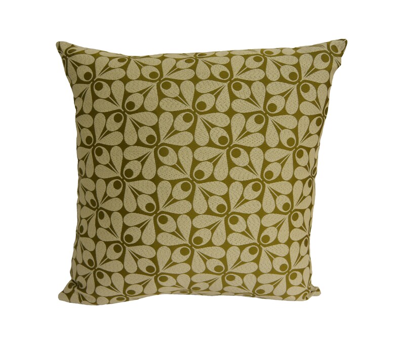 Orla Kiely Woven Acorn Cup Moss Cushion Cover Pillow Etsy