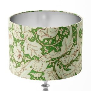 William Morris - Bachelors Button - Leaf Green / Sky - Lampshade Stunning Handmade