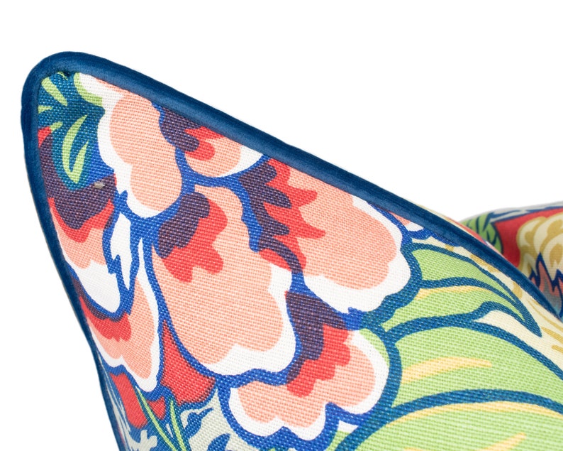 Thibaut Honshu Coral / Green Cushion Cover Pillow Throw Etsy