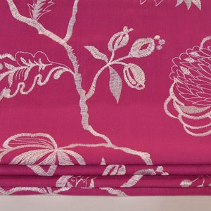 Prestige Textiles - Lahini - Fuchsia - Maßanfertigung Professionell gefertigtes Raffrollo