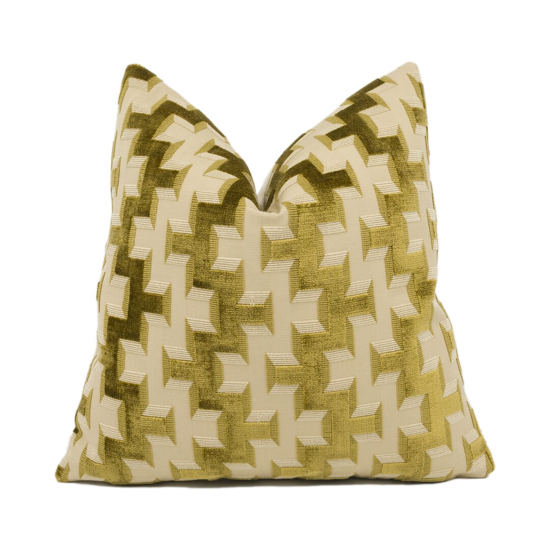 Zoffany - Colonnade - Light Gold - Sumptuous Gold Cut Velvet Cushion ...