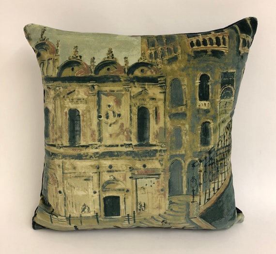 Zoffany Gondolier Twilight Velvet Twilight pillow | Etsy