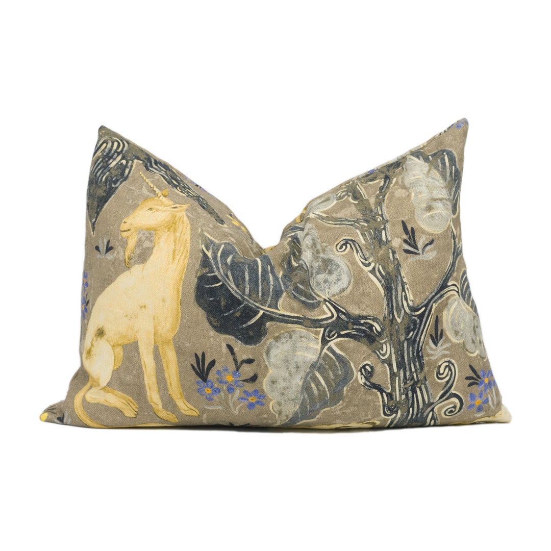 Zoffany - Arden - Pewter - Mid-century British Tapestry Cushion Cover ...