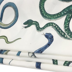 Schumacher - Giove -  Emerald & Sapphire -  Made To Measure Professionally Made Roman Blind